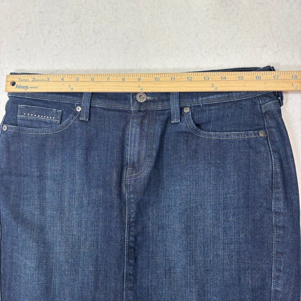 Levis Original Denim Skirt Womens 12 Mini Straight‎ Western Casual - Picture 6 of 9